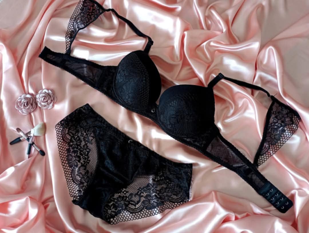 Ensemble Lingerie Dentella Noire