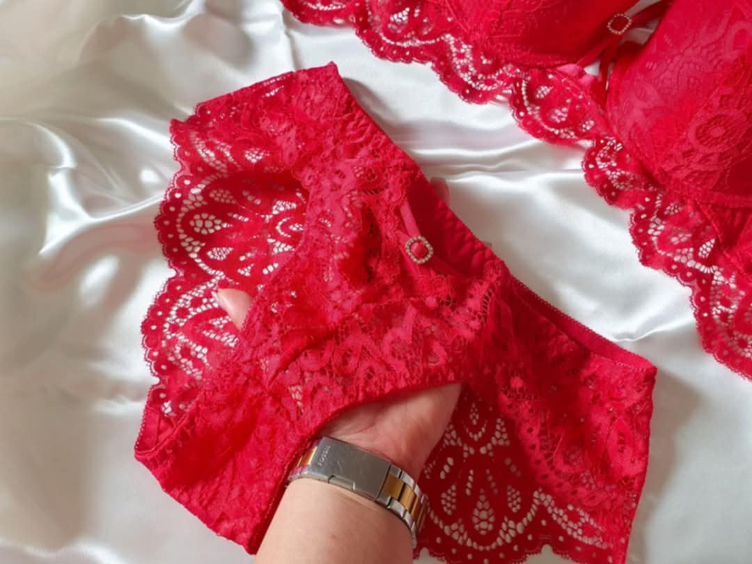 Ensemble Lingerie Roxane Rouge
