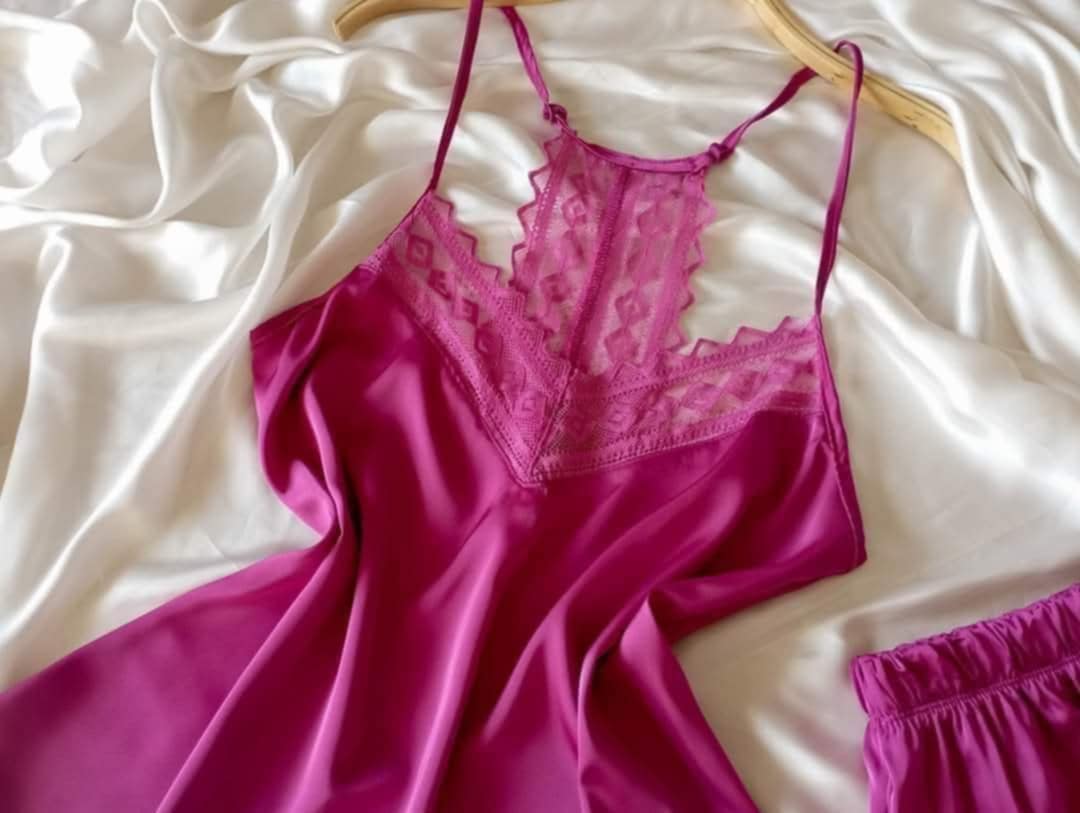 Ensemble Pyjama Douceur Rose Intense