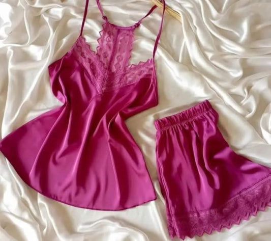 Ensemble Pyjama Douceur Rose Intense